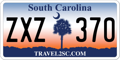 SC license plate ZXZ370