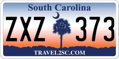 SC license plate ZXZ373