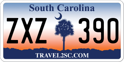SC license plate ZXZ390