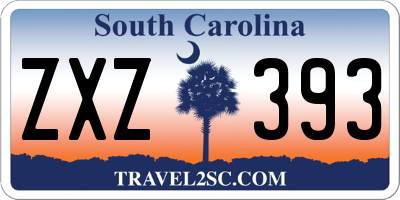SC license plate ZXZ393