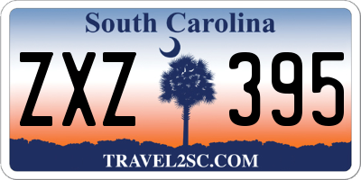 SC license plate ZXZ395