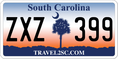 SC license plate ZXZ399