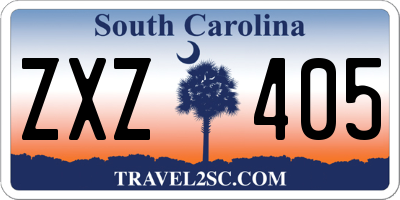 SC license plate ZXZ405
