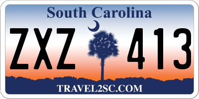 SC license plate ZXZ413