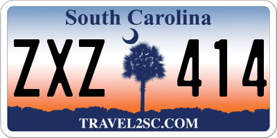 SC license plate ZXZ414