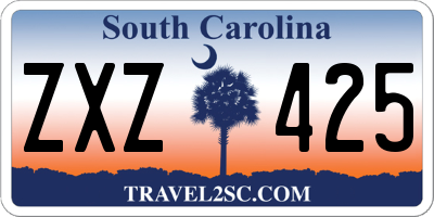 SC license plate ZXZ425