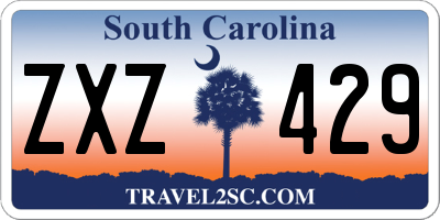 SC license plate ZXZ429
