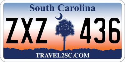 SC license plate ZXZ436