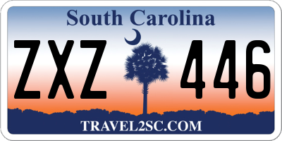 SC license plate ZXZ446