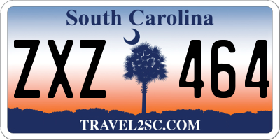 SC license plate ZXZ464