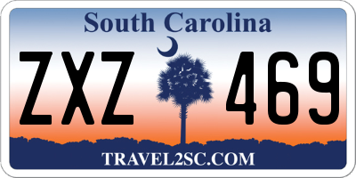 SC license plate ZXZ469