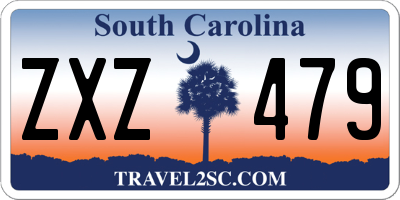 SC license plate ZXZ479