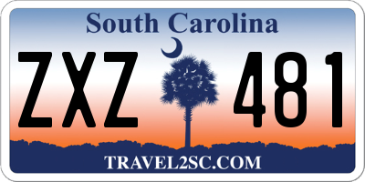 SC license plate ZXZ481