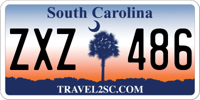 SC license plate ZXZ486