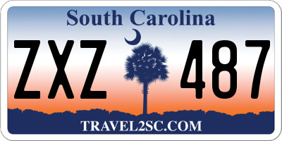 SC license plate ZXZ487