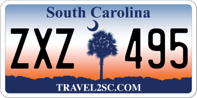 SC license plate ZXZ495