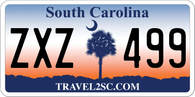 SC license plate ZXZ499