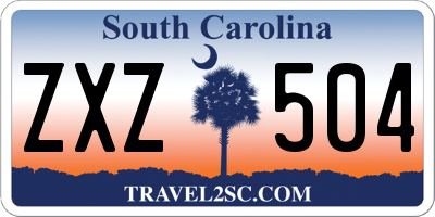 SC license plate ZXZ504