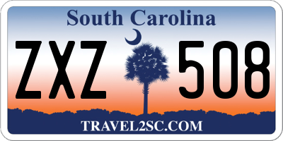 SC license plate ZXZ508