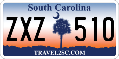 SC license plate ZXZ510