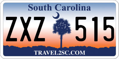 SC license plate ZXZ515
