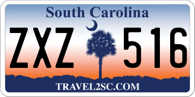 SC license plate ZXZ516