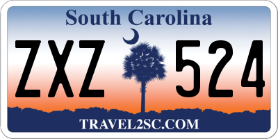 SC license plate ZXZ524