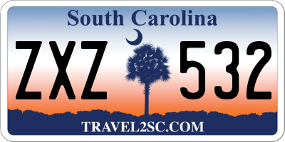 SC license plate ZXZ532