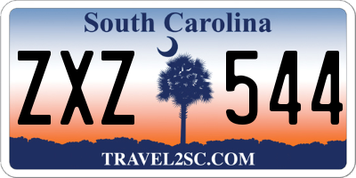 SC license plate ZXZ544