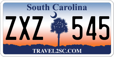 SC license plate ZXZ545