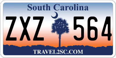 SC license plate ZXZ564