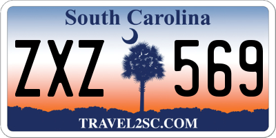 SC license plate ZXZ569