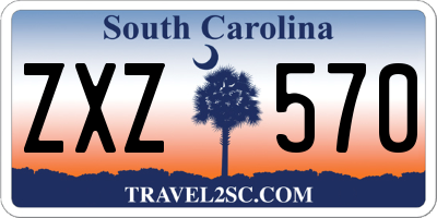 SC license plate ZXZ570