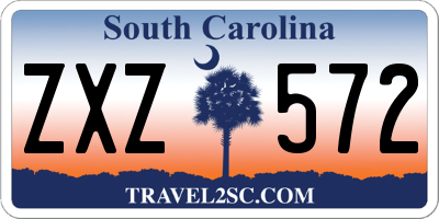 SC license plate ZXZ572