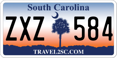 SC license plate ZXZ584