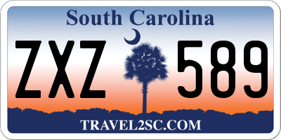 SC license plate ZXZ589