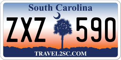 SC license plate ZXZ590