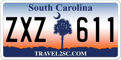 SC license plate ZXZ611