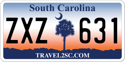 SC license plate ZXZ631