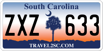 SC license plate ZXZ633