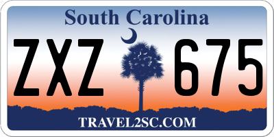 SC license plate ZXZ675
