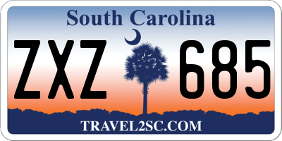 SC license plate ZXZ685