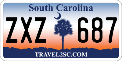 SC license plate ZXZ687