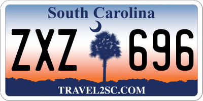 SC license plate ZXZ696