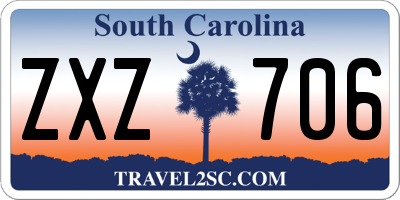 SC license plate ZXZ706