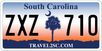SC license plate ZXZ710