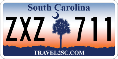 SC license plate ZXZ711