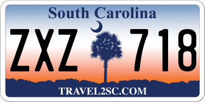 SC license plate ZXZ718