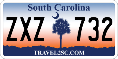 SC license plate ZXZ732