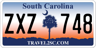 SC license plate ZXZ748